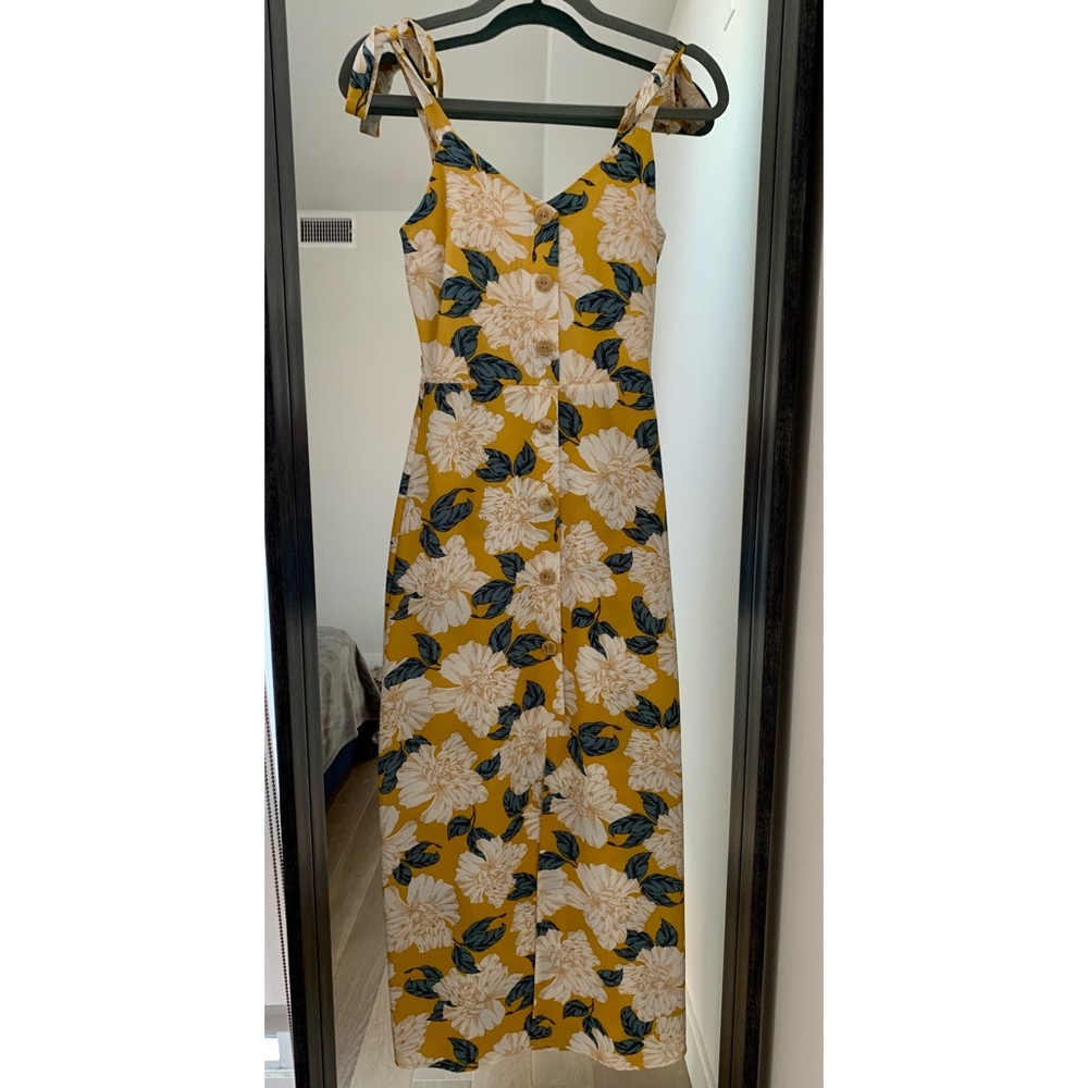 Yellow Floral Dress